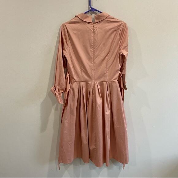 Gal Meets Glam Wedding Guest Elisabetta Dress in Pink Shirt Dress Size 2 - Picture 9 of 10